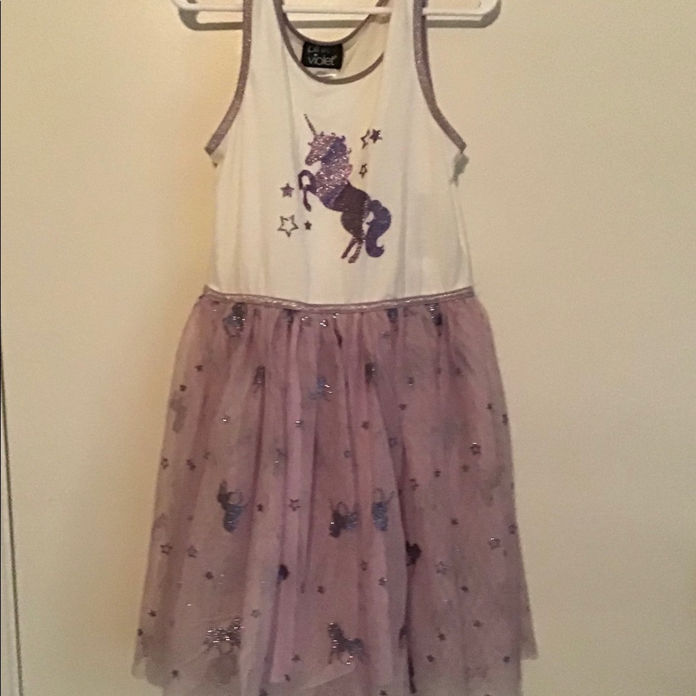 Pink & Violet girls dress size 8